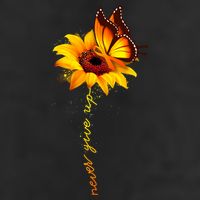 Sunflower Butterfly Multiple Sclerosis Awareness Ms Warrior Gift Golf Towel