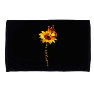 Sunflower Butterfly Multiple Sclerosis Awareness Ms Warrior Gift Microfiber Hand Towel