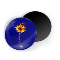 Sunflower Butterfly Multiple Sclerosis Awareness Ms Warrior Gift Magnet