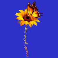 Sunflower Butterfly Multiple Sclerosis Awareness Ms Warrior Gift Magnet