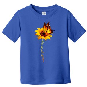 Sunflower Butterfly Multiple Sclerosis Awareness Ms Warrior Gift Toddler T-Shirt