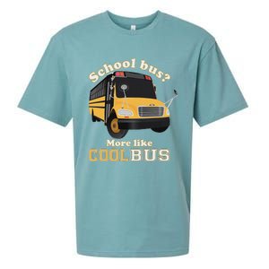 School Bus More Like Cool Bus Funny School Bus Driver Sueded Cloud Jersey T-Shirt