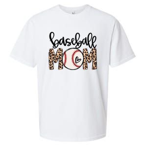 Softball Baseball Mom Leopard Tee Mother's Day Sueded Cloud Jersey T-Shirt