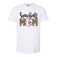 Softball Baseball Mom Leopard Tee Mother's Day Softstyle CVC T-Shirt