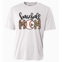 Softball Baseball Mom Leopard Tee Mother's Day Cooling Performance Crew T-Shirt