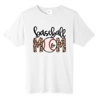 Softball Baseball Mom Leopard Tee Mother's Day Tall Fusion ChromaSoft Performance T-Shirt