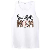 Softball Baseball Mom Leopard Tee Mother's Day PosiCharge Competitor Tank