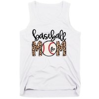 Softball Baseball Mom Leopard Tee Mother's Day Tank Top