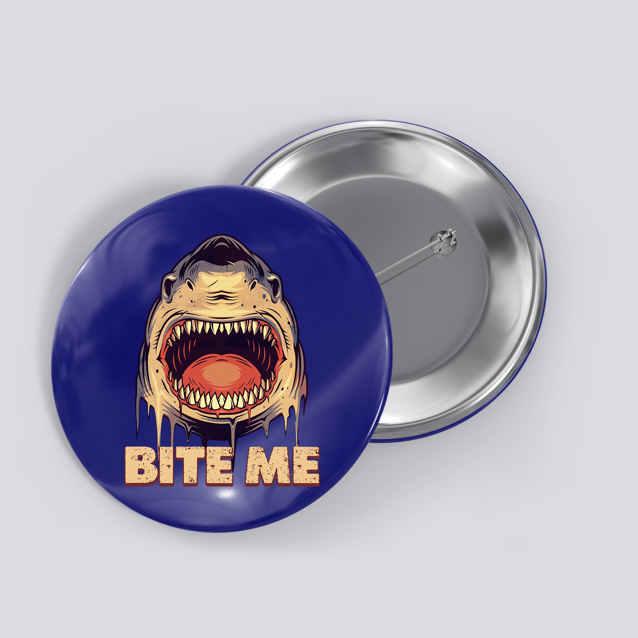 Shark Bite Me Gift Button