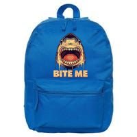 Shark Bite Me Gift 16 in Basic Backpack