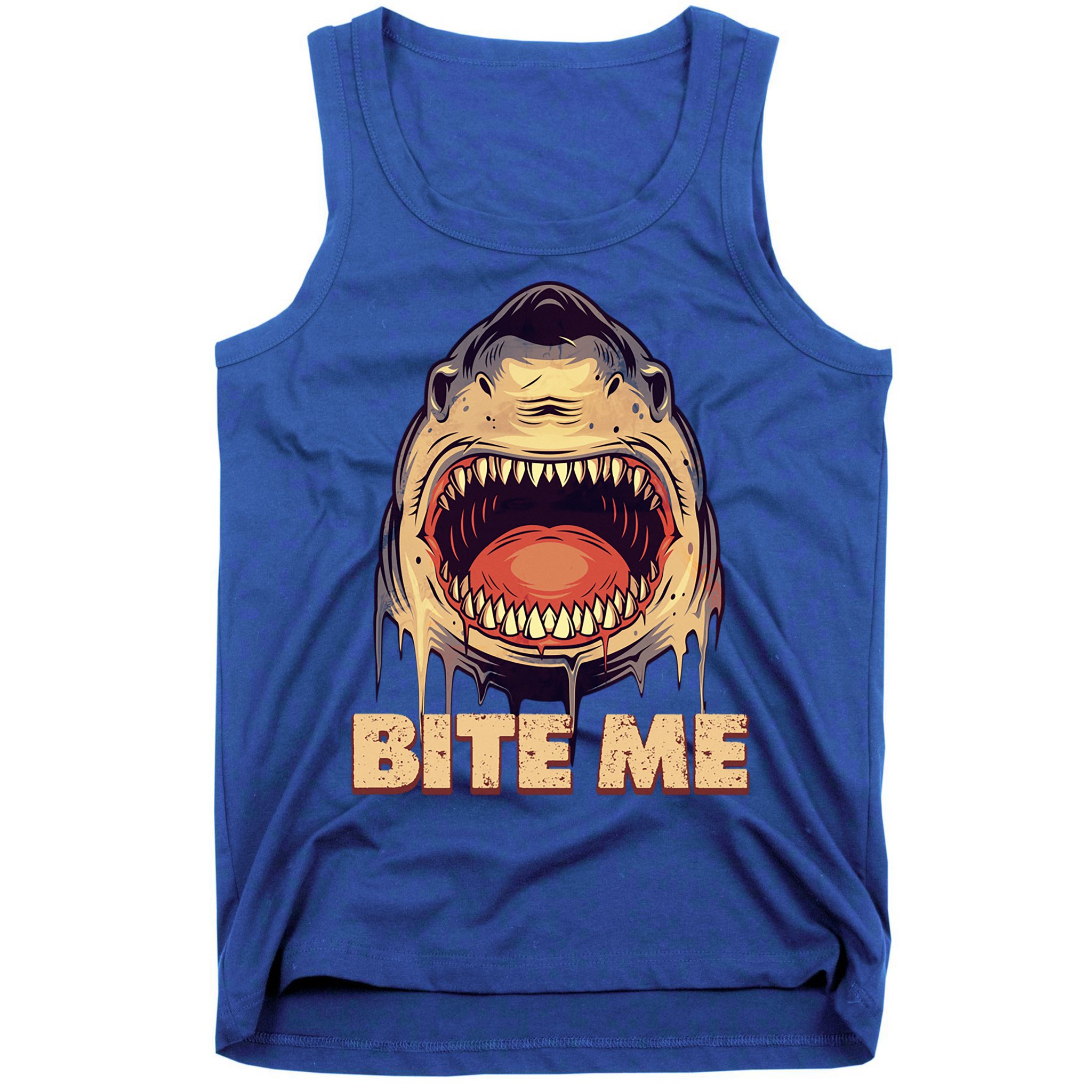 Shark Bite Me Gift Tank Top