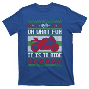 Sport Bike Motorcycle Rider Ugly Christmas Sweater Fun Braap Gift T-Shirt