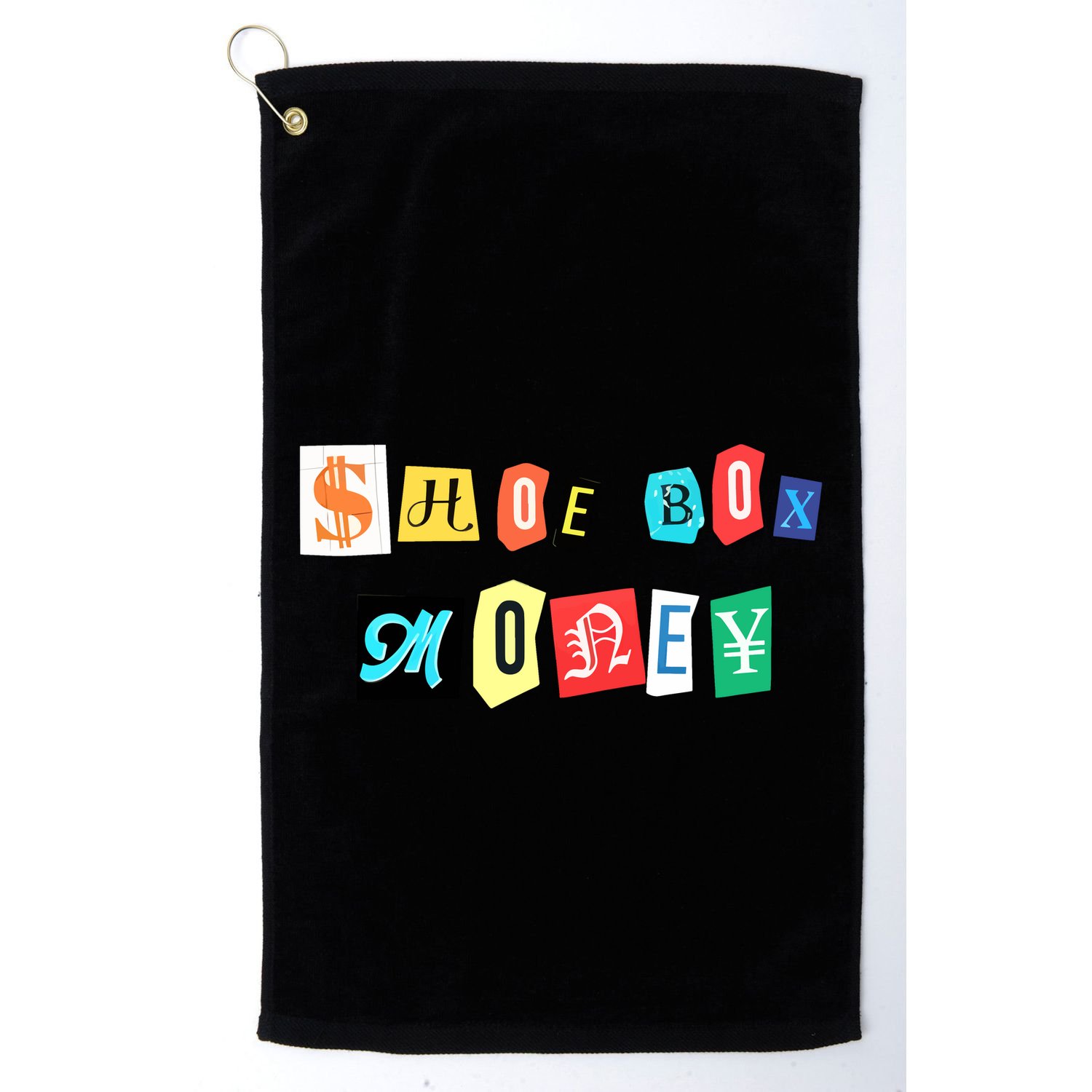 Shoe Box Money Cut Out Edition Golf Towel