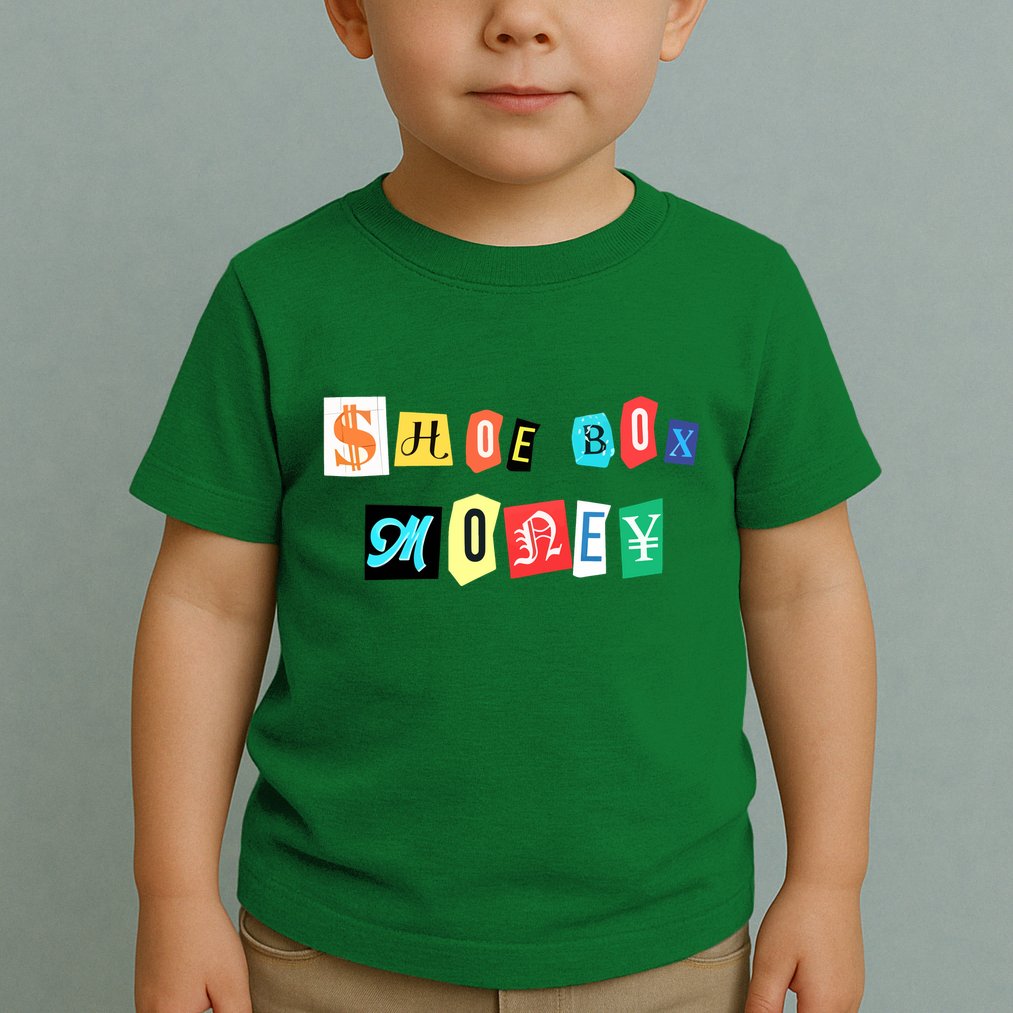 Shoe Box Money Cut Out Edition Toddler T-Shirt