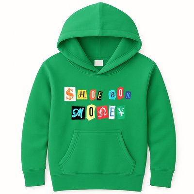 Shoe Box Money Cut Out Edition Kids Hoodie