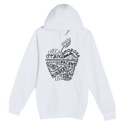 Spanish Bilingual Maestra Teacher Gift Premium Pullover Hoodie