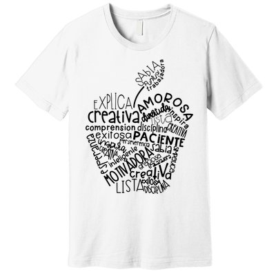 Spanish Bilingual Maestra Teacher Gift Premium T-Shirt