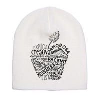 Spanish Bilingual Maestra Teacher Gift Short Acrylic Beanie