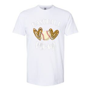 Softball Baseball Mom Leopard Tee Mother's Day Softstyle CVC T-Shirt