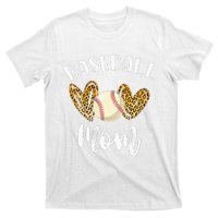 Softball Baseball Mom Leopard Tee Mother's Day T-Shirt