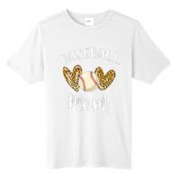 Softball Baseball Mom Leopard Tee Mother's Day Tall Fusion ChromaSoft Performance T-Shirt