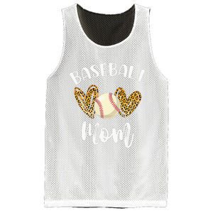 Softball Baseball Mom Leopard Tee Mother's Day Mesh Reversible Basketball Jersey Tank