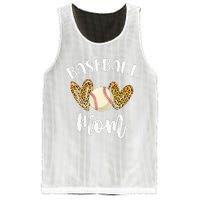 Softball Baseball Mom Leopard Tee Mother's Day Mesh Reversible Basketball Jersey Tank