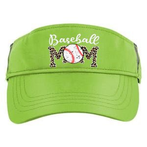 Softball Baseball Mom Leopard Mothers Day Adult Drive Performance Visor