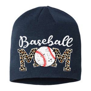 Softball Baseball Mom Leopard Mothers Day Sustainable Beanie