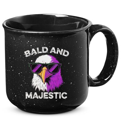 Sexy Bald Majestic Dad Husband Grandpa Joke 15oz Campfire Ceramic Mug