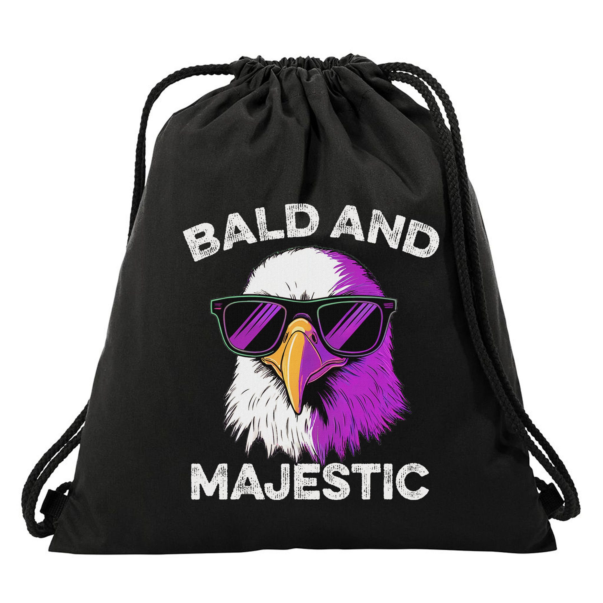 Sexy Bald Majestic Dad Husband Grandpa Joke Drawstring Bag