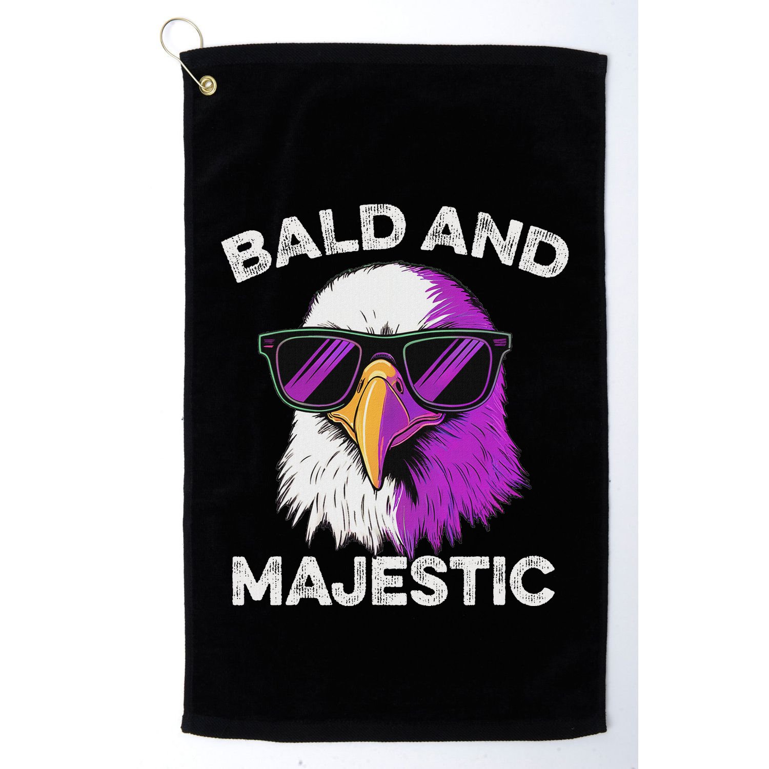 Sexy Bald Majestic Dad Husband Grandpa Joke Golf Towel