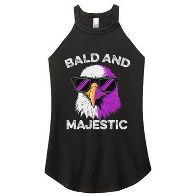 Sexy Bald Majestic Dad Husband Grandpa Joke Women's Perfect Tri Rocker Tank