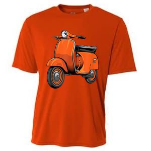 Scooter Bike Motorbike Scoot Moped Scooter Cooling Performance Crew T-Shirt