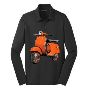 Scooter Bike Motorbike Scoot Moped Scooter Silk Touch Performance Long Sleeve Polo