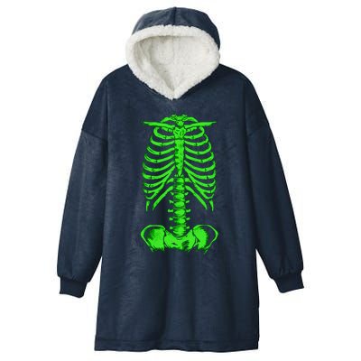 Skeleton Bones Monster Funny Gift Hooded Wearable Blanket