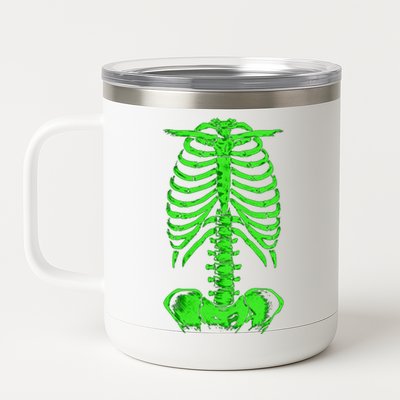 Skeleton Bones Monster Funny Gift 12 oz Stainless Steel Tumbler Cup