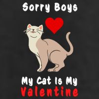 Sorry Boys My Cat Is My Valentine Cute 11oz C Handle Ceramic Mug