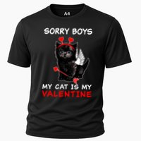 Sorry Boys My Cat Is My Valentine Cooling Performance Crew T-Shirt