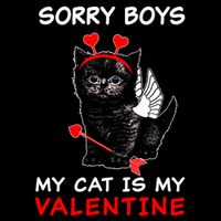 Sorry Boys My Cat Is My Valentine Cooling Performance Crew T-Shirt