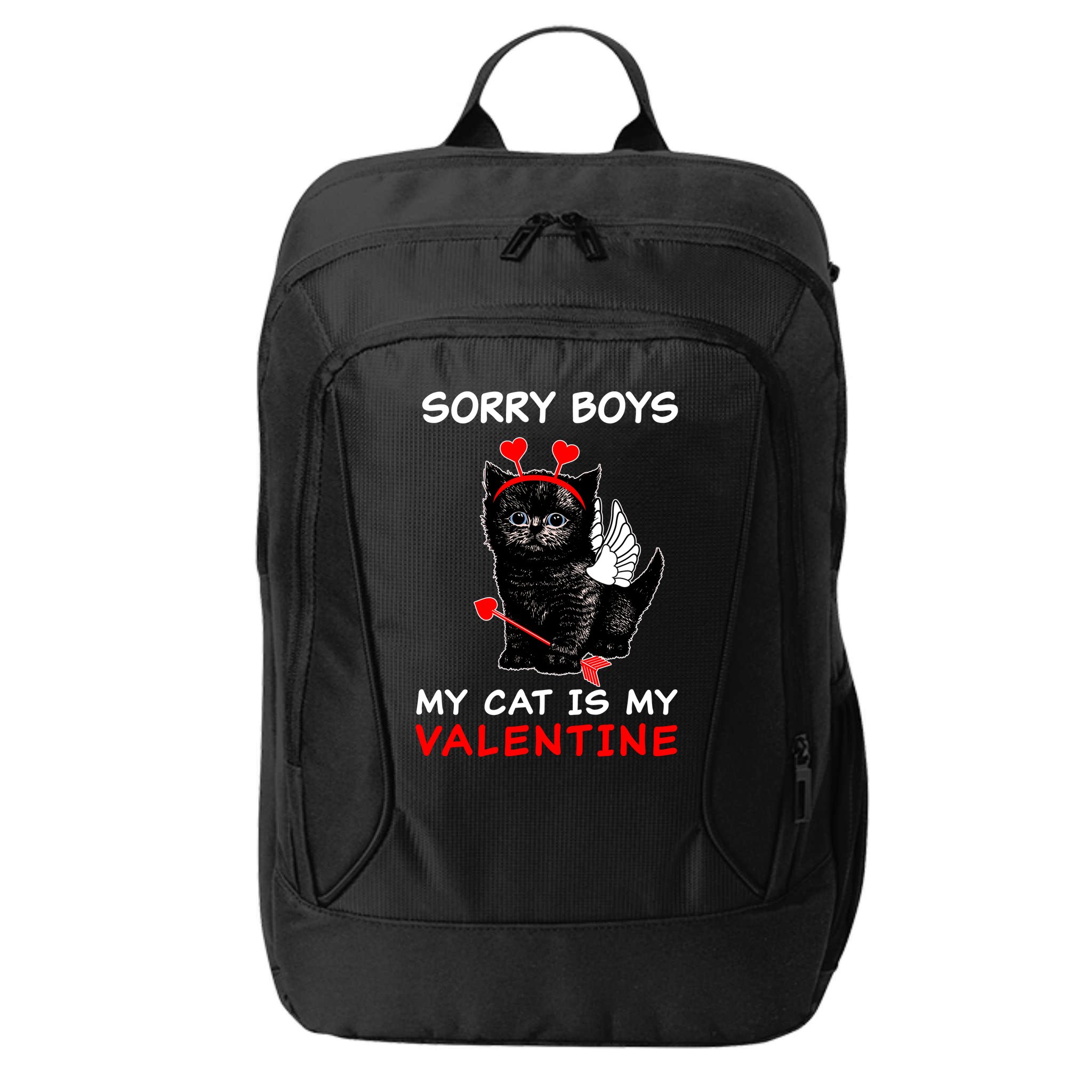 Sorry Boys My Cat Is My Valentine City Backpack