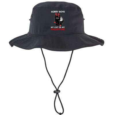 Sorry Boys My Cat Is My Valentine Bucket Hat
