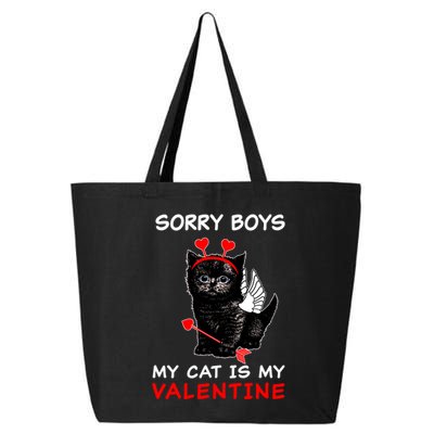 Sorry Boys My Cat Is My Valentine 25L Jumbo Tote