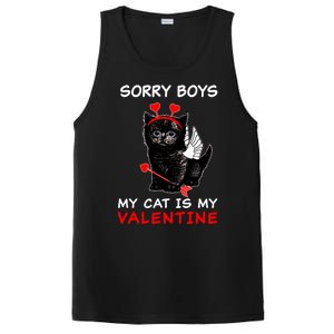 Sorry Boys My Cat Is My Valentine PosiCharge Competitor Tank