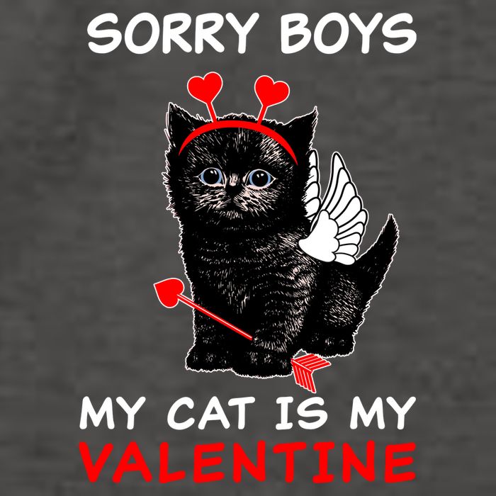 Sorry Boys My Cat Is My Valentine Vector Backpack