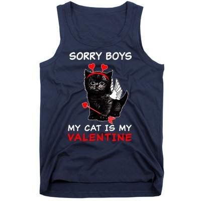 Sorry Boys My Cat Is My Valentine Tank Top