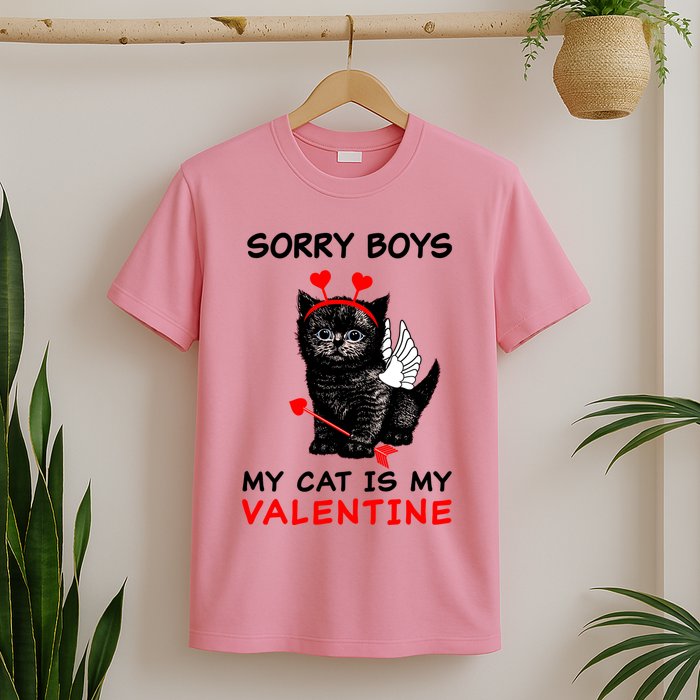 Sorry Boys My Cat Is My Valentine T-Shirt