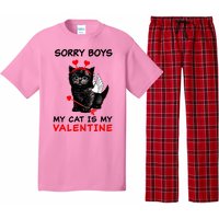 Sorry Boys My Cat Is My Valentine Pajama Set