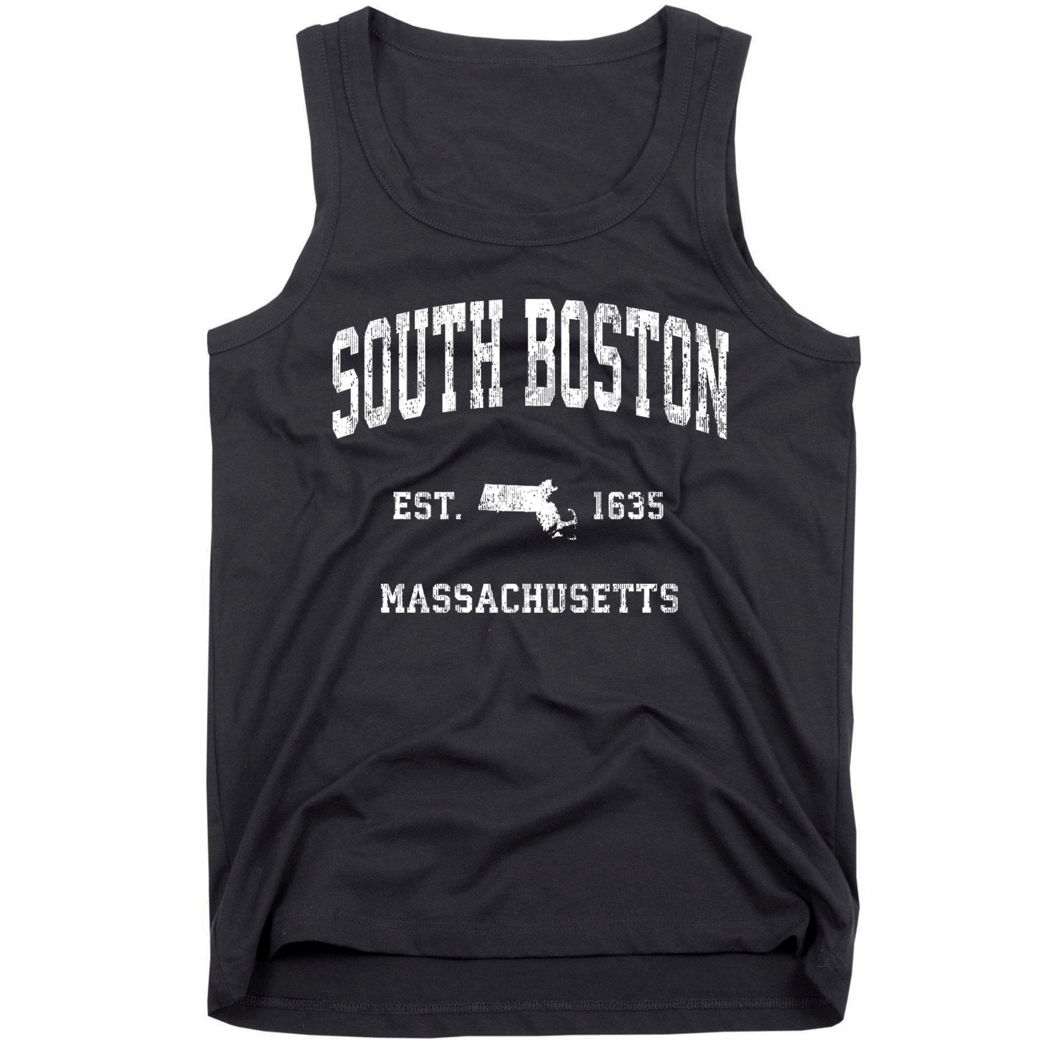 South Boston Massachusetts Ma Vintage Athletic Tank Top