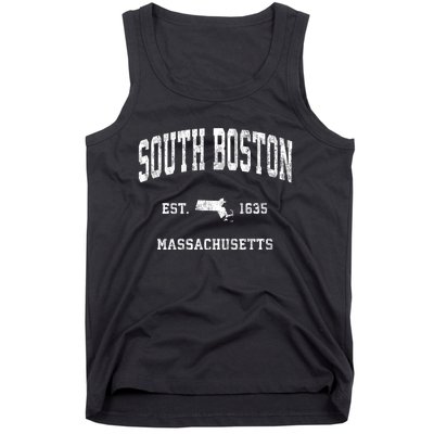 South Boston Massachusetts Ma Vintage Athletic Tank Top